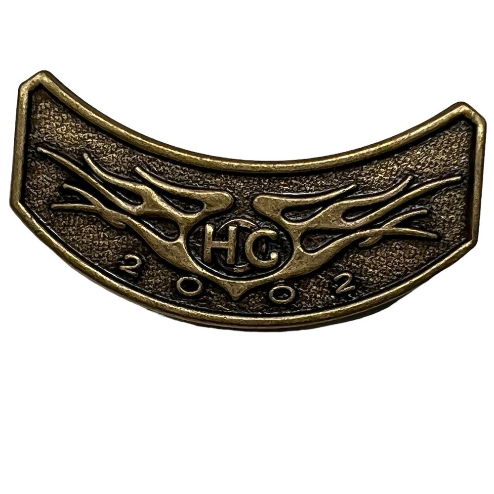 Harley‎ Owners Group Pin 2002 HOG Lapel Vest Brass Tone